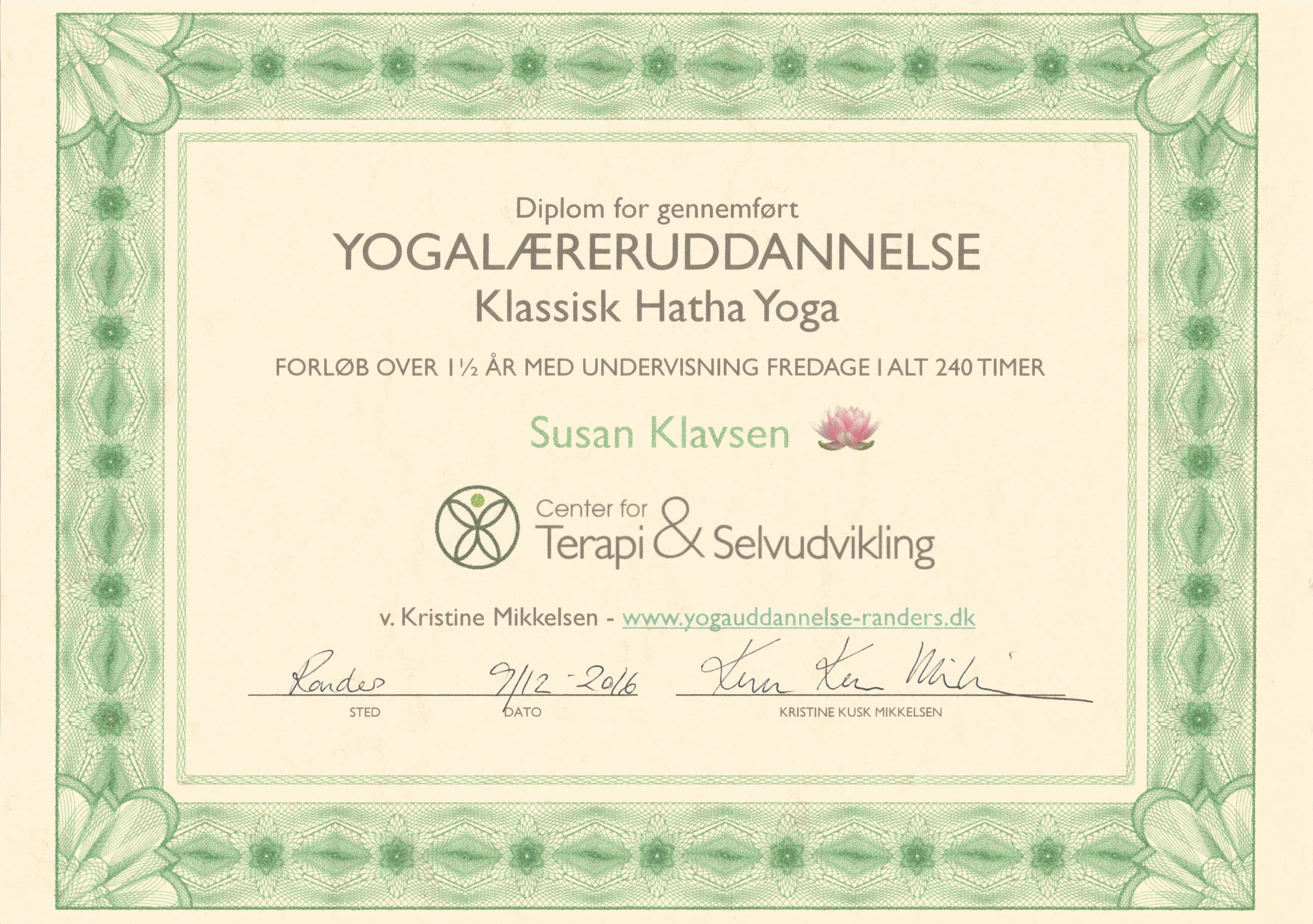 Yoga Diplom